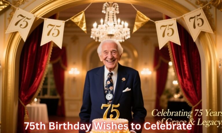 375+ 75th Birthday Wishes to Celebrate Life & Love