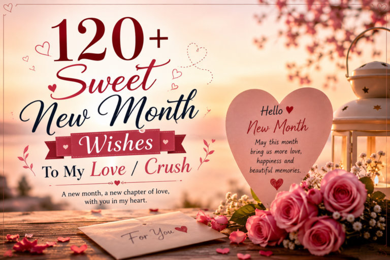 120+ Sweet New Month Wishes To My Love / Crush
