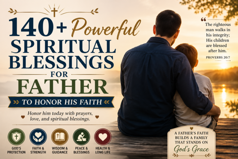 140+ Powerful Spiritual Blessings for Father to Honor His Faith