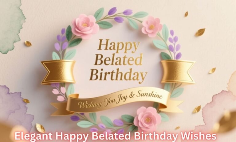 290+ Elegant Happy Belated Birthday Wishes & Messages