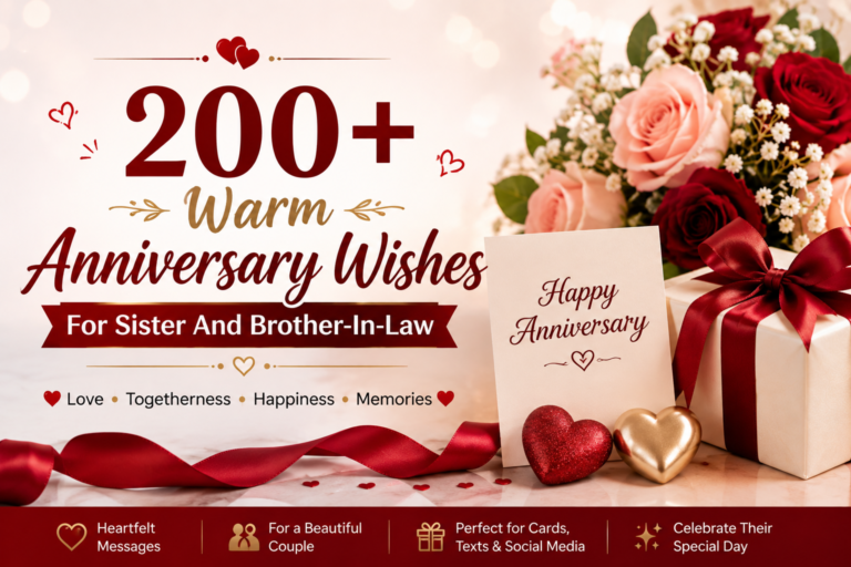 200+ Warm Anniversary Wishes For Sister And Brother-In-Law